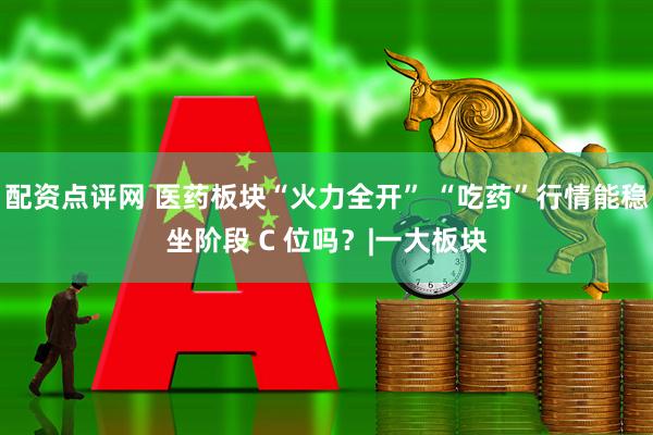 配资点评网 医药板块“火力全开” “吃药”行情能稳坐阶段 C 位吗？|一大板块